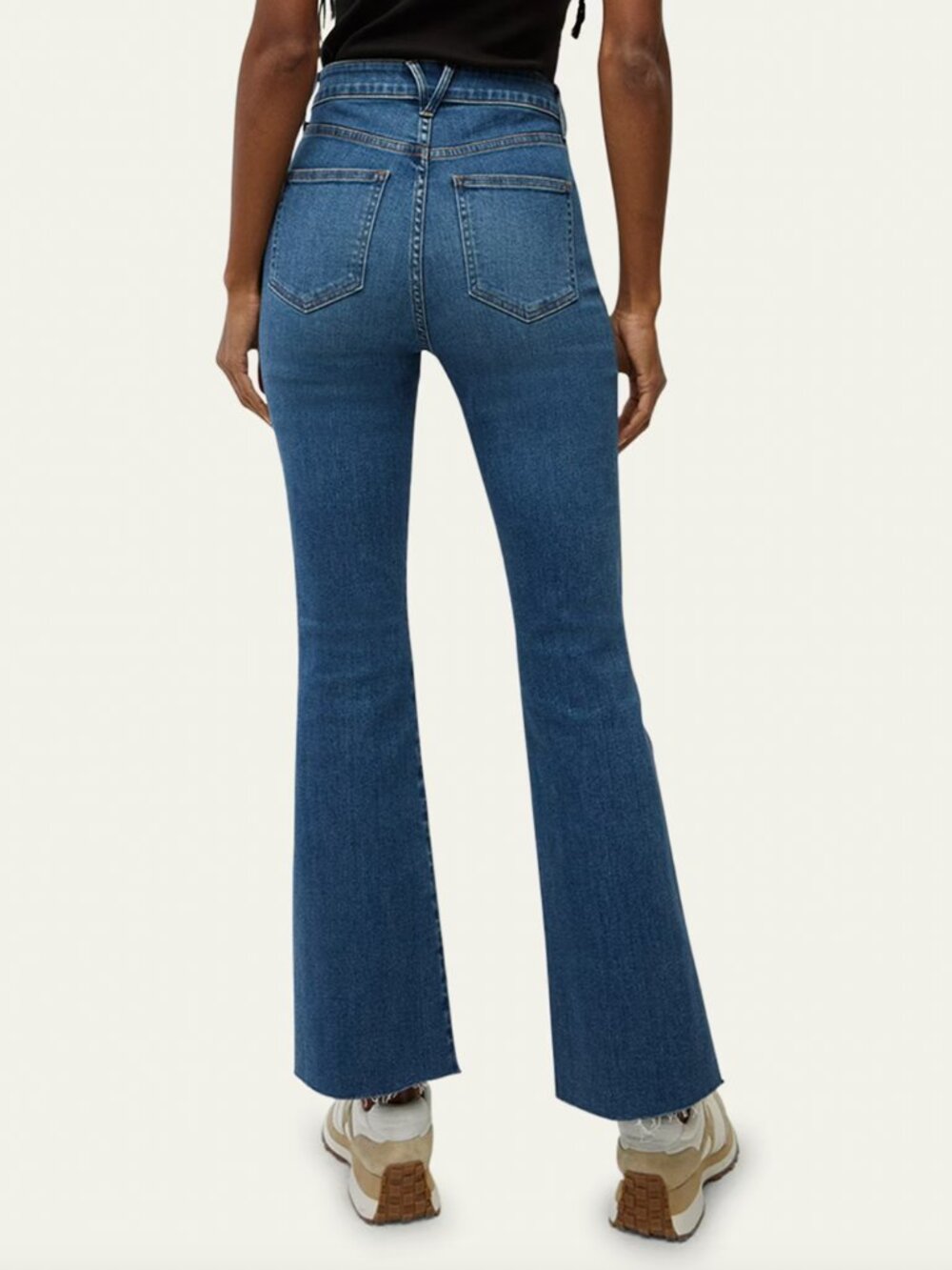 $298 Veronica Beard Blue Carson Ankle Flare High Rise Denim Jeans size 25/27" - Picture 2 of 7
